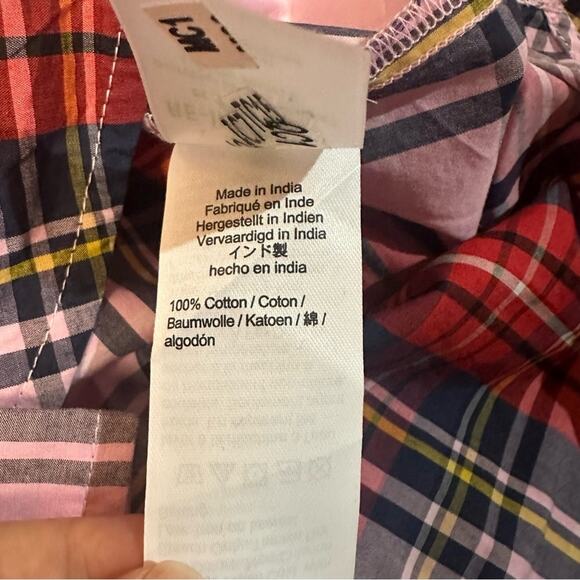 J. Crew band-collar popover tunic in pink Stewart tartan - Picture 6 of 6